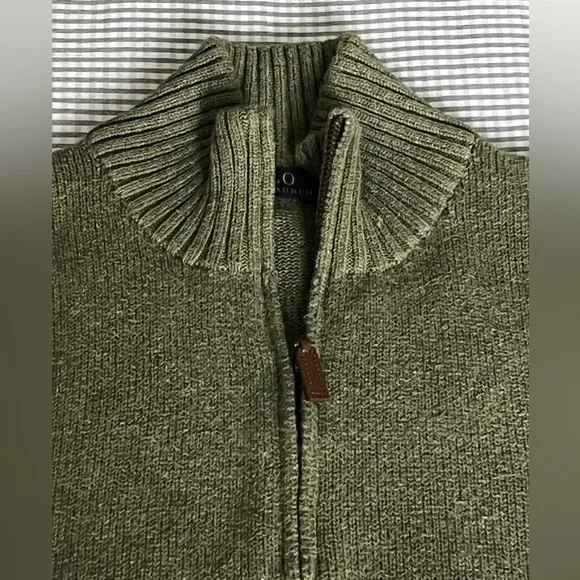 Ralph Lauren green sweater EUC - Picture 5 of 8